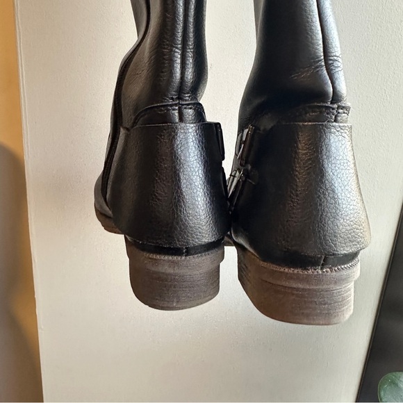 **CLARKS* Black Leather Riding Boots Size 6 - Picture 8 of 10